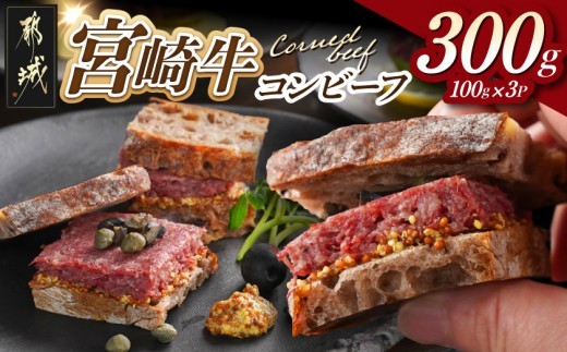 
                  宮崎牛コンビーフ100g×3P〔26-007〕_(都城市) 宮崎牛コンビーフ 100g×3P 加工品 ご飯のお供 おつまみ サラダ バケット
                