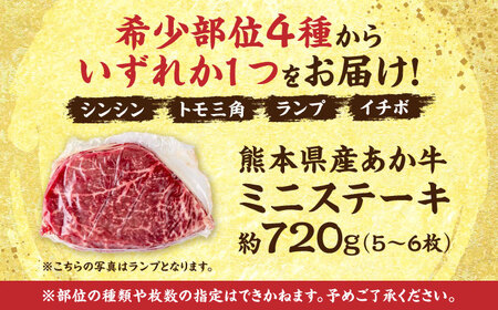 熊本あか牛 ミニステーキ約720g（5〜6枚） ステーキ[AYCB062]