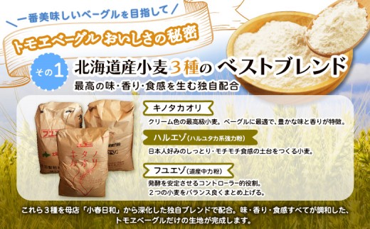 【定期便：全2回】トモヱベーグル ギフトセット「北の麦輪（むぎわ）１０個セット」