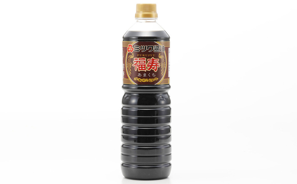 ミツワ醤油 人気NO.1 濃口醤油 福寿 1L×6本 計6L セット