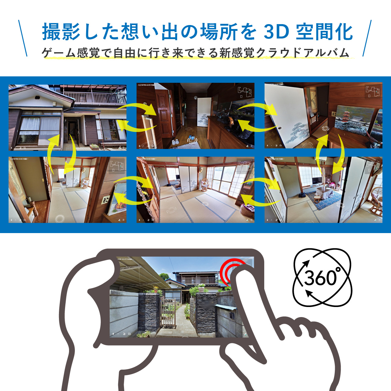 大切な場所を360° 3DVR撮影で未来に残すサービス