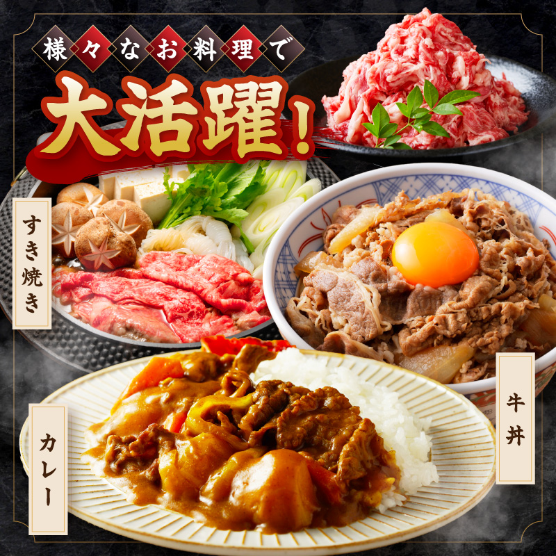 A5 A4厳選 伊万里牛切り落とし 600g 小分け 焼肉 牛丼 炒め物に 061-J1864_イメージ3