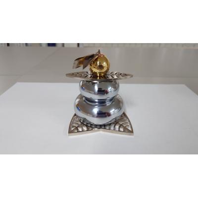 ふるさと納税 八尾市 【金属製】鏡餅(通常仕様)(W108)