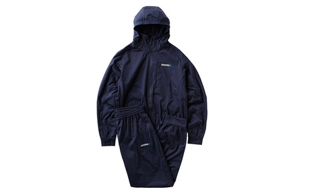 zauna suit / ザウナスーツ　JAPAN BLUE　ジャパンブルー　ネイビー　着るサウナ ファッション デトックスウェア Ag素材 保温性 セットアップ 静音性 軽量性  XS