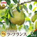 【ふるさと納税】【 2025年産 先行予約 】 ラ・フランス 秀品 2kg / ラフランス 洋梨 洋ナシ 洋なし 西洋梨 フルーツ 果物 くだもの 産地直送 期間限定 特産品 お取り寄せ グルメ 旬 秋 東北 山形県 東根市