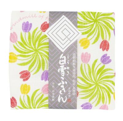 白雪友禅ふきんベストセラー6枚セット ふきん 布巾 台拭き キッチンクロス 友禅染め 蚊帳生地 吸湿 保湿 ふんわり ハンカチ タオル おしぼり お絞り 食器拭き 贈り物 ギフト プレゼント なら 奈