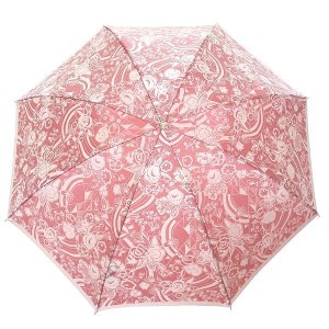 槙田商店【晴雨兼用】折りたたみ傘 kirie 更紗：ルージュ