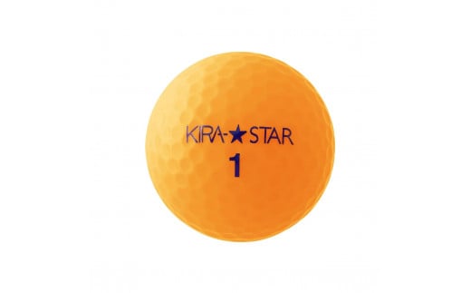 ゴルフボール  KIRA STAR 12球入 1ダース【カラー：オレンジ】 さぬき市