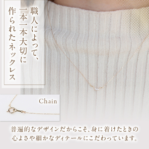 K10YG ダイヤモンドネックレス　S-5715　ダイヤ ネックレス アクセサリー ジュエリー 品質保証書付 山梨 富士吉田
