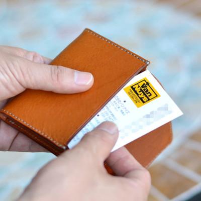 ふるさと納税 松茂町 VanNuys ビンテージオイルレザーの名刺&カードケース/標準サイズ(ビンテージキャメル) |  | 03