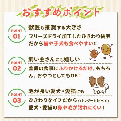 ふるさと納税 大仙市 犬猫用 あとのせ納豆ふりかけ(レギュラーサイズ)50g×5個|22_trp-130501 |  | 02