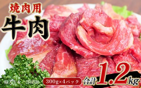 タレ 仕込 味付 焼肉 用 牛肉  300g×4パック 合計1.2kg【冷凍】  肉 牛肉 牛 小分け 味 焼き肉 焼肉【tnk204】