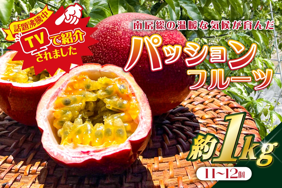 
                  【TVで紹介！】パッションフルーツ1kg（11～12個） mi0116-0003 【果物 フルーツ パッションフルーツ 甘味 酸味 トロピカル ヨーグルト アイス ギフト お試し】
                