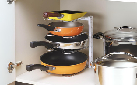 たてよこ収納フライパンラック シンク下収納 キッチン収納 パンラック キッチン用品 燕三条製 【010S537】