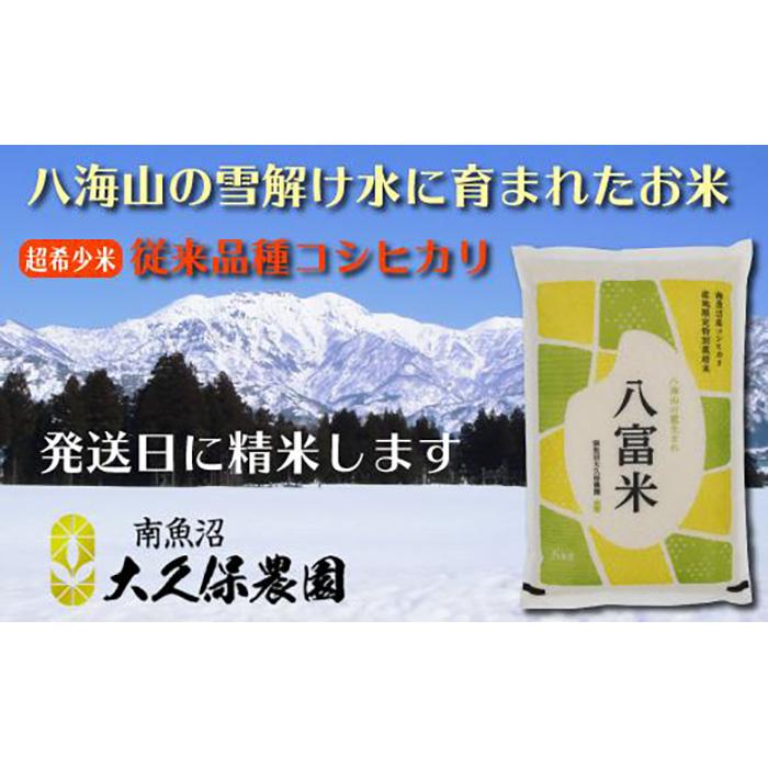 【ふるさと納税】【令和7年産新米予約】米 無洗米 コシヒカリ 南魚沼産 5kg 八富米 農薬7割減 特別栽培米【2025年10月中旬より順次発送予定】 | お米 こめ 白米 コシヒカリ 食品 人気 おすすめ 送料無料 魚沼 南魚沼