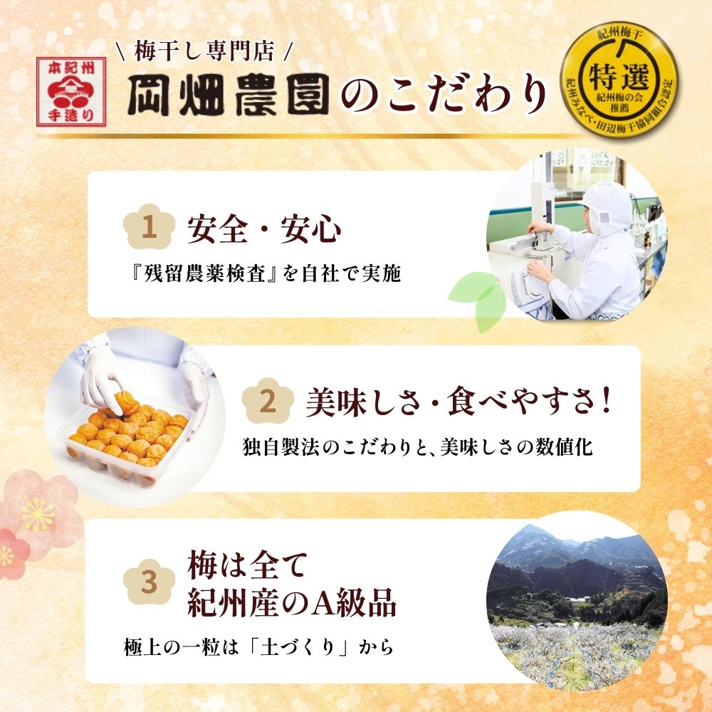 【6ヶ月定期便】 大人気梅干し  幻の梅 1kg (粒3L/約45粒) <はちみつ梅干/塩分5％> / 梅干し 梅干 紀州南高梅 南高梅 梅 和歌山 田辺 はちみつ 蜂蜜 減塩 5％ 塩分控えめ ご飯