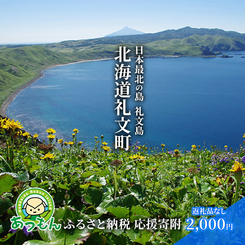 【ふるさと納税】北海道礼文町 寄附のみの応援受付 2,000円コース（返礼品なし 寄附のみ 2000円）　【礼文町】