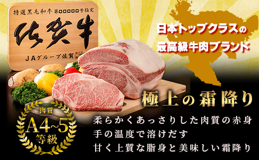 E-157 生活応援！限定300セット【A5A4等級 佐賀牛ロースステーキ200g×4枚】高級 ブランド牛 国産黒毛和牛 厚切り 贅沢グルメ 牛肉 肉 単身 家族 贈答用にも◎ 佐賀県鹿島市 送料無料
