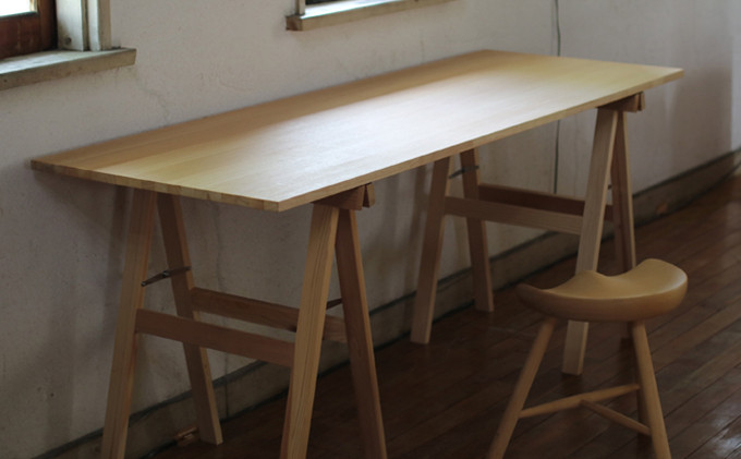 
[№5695-1138]折り畳み式スタンドデスクセット（幅120cm×奥行50cm）【配送不可：離島】
