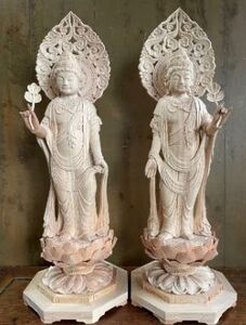 仏像 菩薩立像｜木製 彫刻 工芸品 赤井彫刻工房