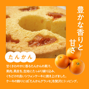 奄美のくちどけシフォンケーキ たんかん A003-005-02 洋菓子 たんかん フレーバー 18cm 冷凍 ギフト プレゼント