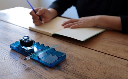 A6-17C【ブルーグラデーション】筆箱-Hikka-