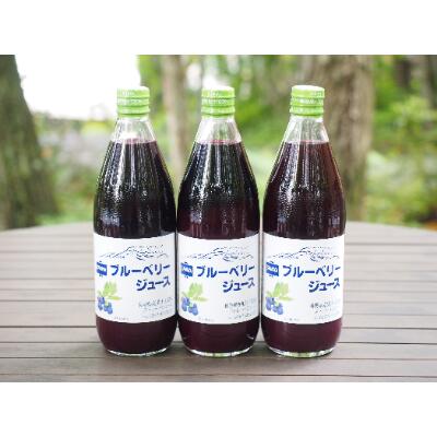 【ふるさと納税】沢屋ブルーベリージュース600ml×3本セット 果汁飲料