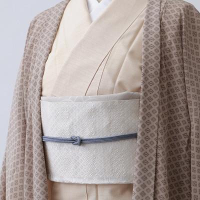 ふるさと納税 那珂川市 【博多織】八寸名古屋帯 OKANOオーダー献上博多帯:雪柳 ゆきやなぎ(松葉仕立) |  | 01