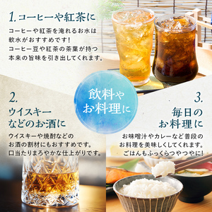 LDC自然の恵み天然水２L×6本　さわやかな飲み心地のやさしい軟水