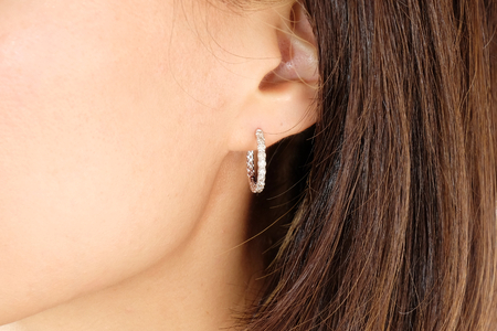 【ピアス】プラチナ ダイヤモンド 1.0ct PT900 両耳 リング型 レディース シンプル おしゃれ 大人 アクセサリー ジュエリー プレゼント 誕生日 記念日 お祝い かわいい ファッション 1