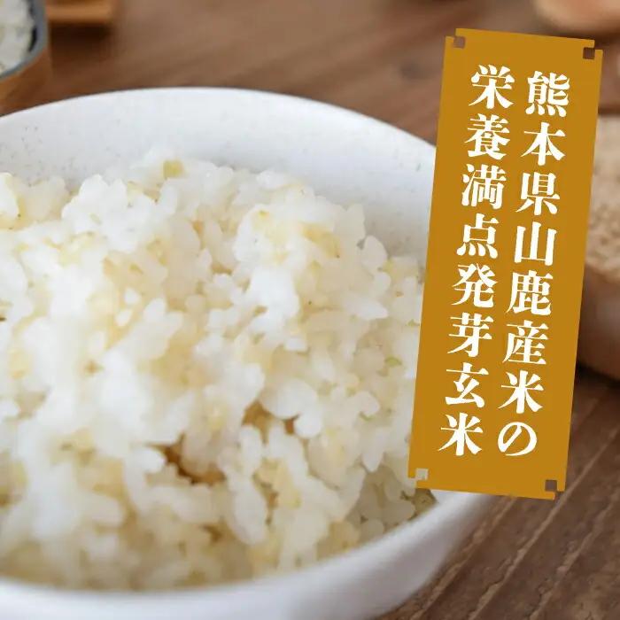 〈令和7年度産米〉 【金賞受賞米使用】くまもとの元気！発芽玄米 2kg×2袋【株式会社 れんげ・カンパニー】発芽玄米 有機栽培 真空パック 熊本 令和7年産 [ZAX003]