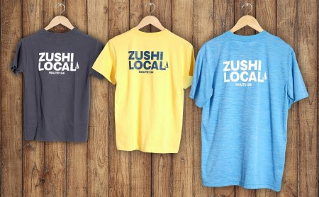 逗子オリジナルTシャツ　(ZUSHI LOCAL)　デニムカラー Sサイズ