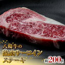 【ふるさと納税】八崎牛 熟成 サーロイン ステーキ 200g 黒毛和牛 自然放牧 牛肉 牛 肉 赤身 和牛 高級 国産 冷凍 食品 グルメ サーロインステーキ 惣菜 おかず お取り寄せ お取り寄せグルメ 鏡山牧場 宮崎県 延岡市 送料無料