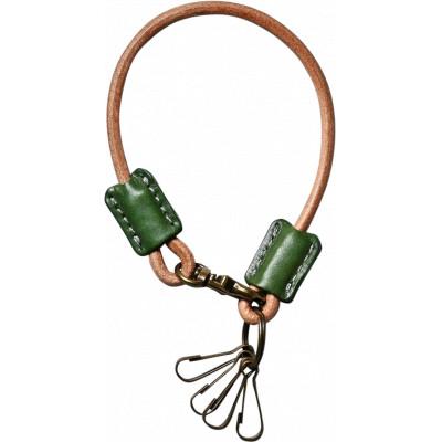 ふるさと納税 長浜市 本革キーチェーン【フィーユ(緑色)】