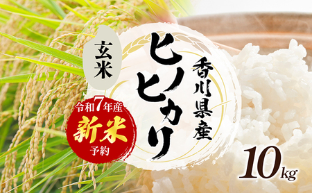 令和7年産　新米「ヒノヒカリ」10kg（玄米） お米 10kg 