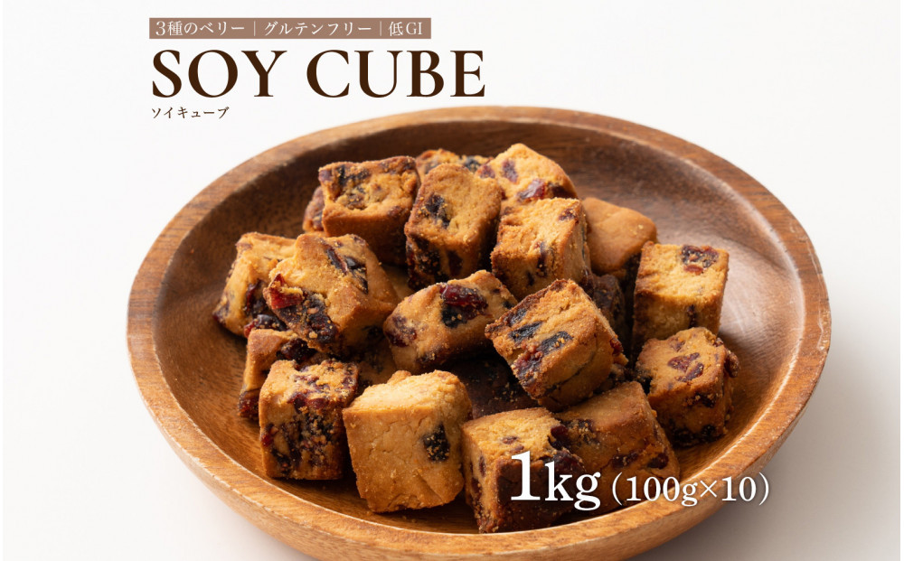 ソイキューブ 3種のベリー 1kg(100g×10袋)