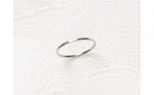 
                  シルバー 丸つち目 細リング（ハンドメイド）【サイズ：7号～16号】
                