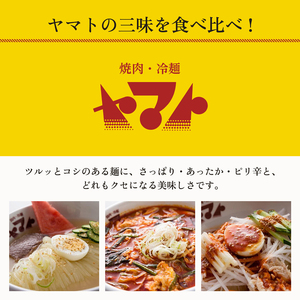 ヤマト 生麺 3種 セット 詰め合わせ 焼肉冷麺ヤマト 冷麺 温麺 ビビン麺 各2食 化粧箱入り 盛岡冷麺 スープ カクテキ 盛岡三大麺 焼肉屋 生麺 麺 麺類 辛麺 ピリ辛 牛骨スープ タレ 牛骨 