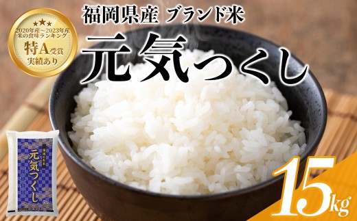 ＜数量限定＞元気つくし 精白米 (15kg)お米 米 精白米 訳あり 国産 福岡県産 ブランド米 15kg 数量限定 常温＜北海道・沖縄・離島配送不可＞【ksg1782】