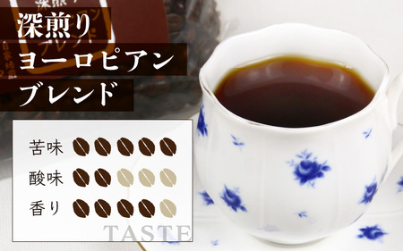 【粉タイプ】深煎りヨーロピアンブレンド150g×3袋（計450g） ／ コーヒー 人気 専門店 本格的 スペシャリティー珈琲 有名店 美味しいコーヒー ミル おすすめ 香り アイスコーヒー 田谷珈琲 