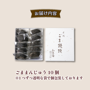 饅頭 ごままんじゅう 10個  和泉屋 饅頭 饅頭 饅頭 饅頭 饅頭 I73_02