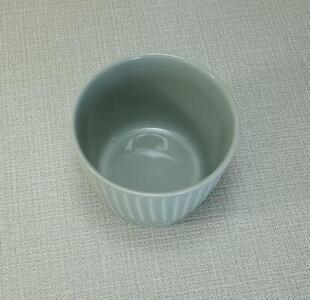 【波佐見焼】225mlのカップ5個組  花ふわりグレー 【西海陶器】 5 30593