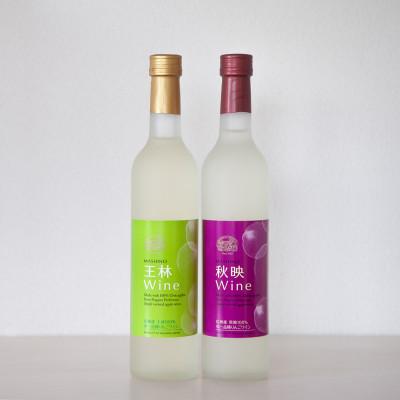 ふるさと納税 松川町 りんごワイン2本セット　王林&amp;秋映　各500ml
