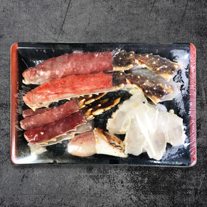 〈生冷凍〉タラバガニ脚 カニしゃぶ用ハーフポーション抱き身（肩）付き650g【オホーツク枝幸産】高田商店【 たらば 蟹 カニ たらば蟹 北海道 オホーツク 枝幸 】