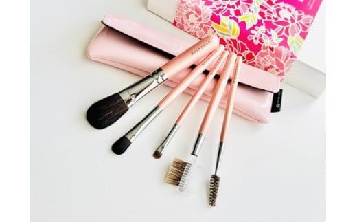 熊野化粧筆　萌５本セット＆ケース