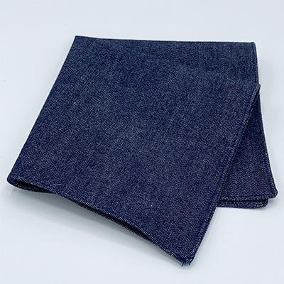 ふるさと納税 美作市 クラバットユキジ製　デニムポケットチーフ(インディゴ) |  | 01
