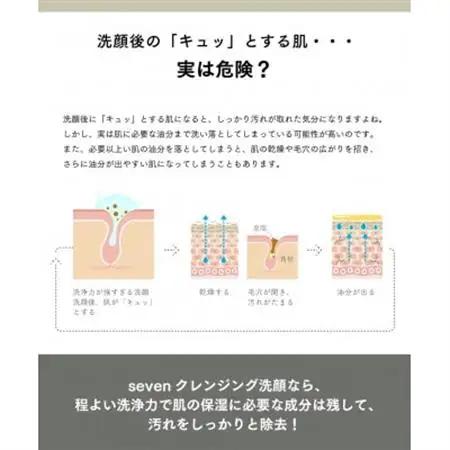 SEVEN　クレンジング洗顔　150ml【1720671】