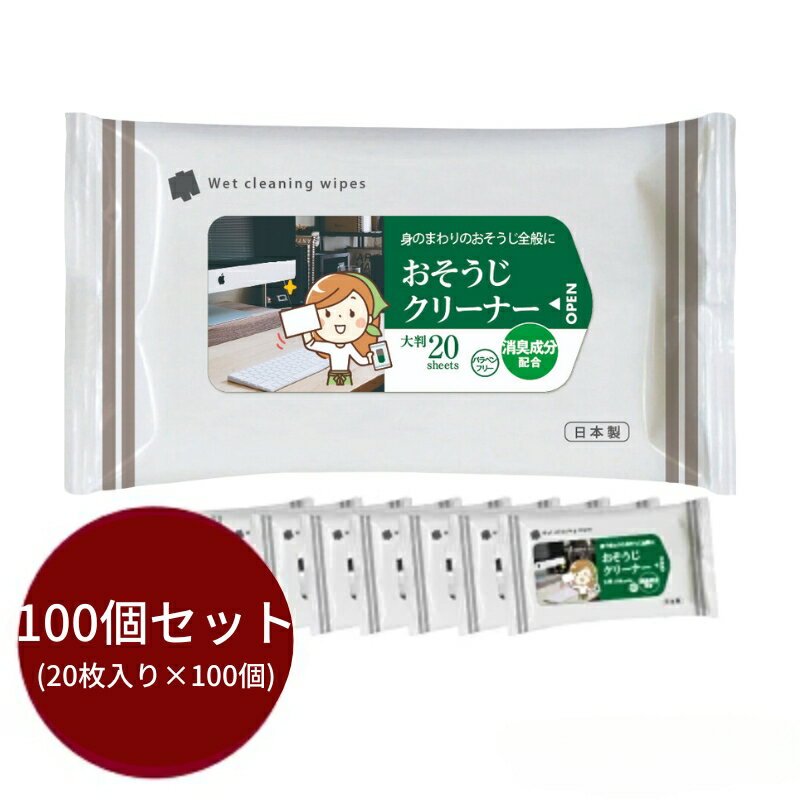 【ふるさと納税】 消臭成分配合 おそうじクリーナー大判サイズ20枚入り(100個)　お届け：※12月下旬にお申込みの商品は1月7日以降順次発送させていただきます。