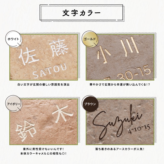 タイル表札GST01（14.7cm×14.7）〈表札 タイル タイル表札 正方形 オーダーメイド表札 アンティーク表札 おしゃれ 戸建 マンション 新築 引っ越し〉
