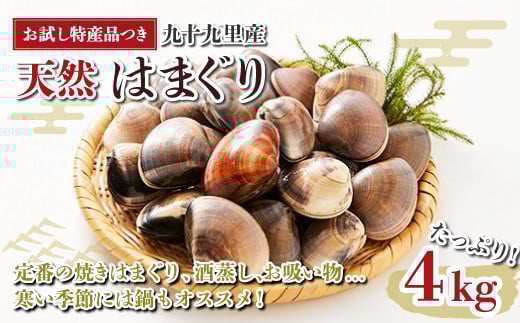 【お試し特産品つき】九十九里産 大粒 天然はまぐり4.0kg ふるさと納税 はまぐり ハマグリ 蛤 4.0kg 特産品 天然 千葉県 九十九里産 砂ぬき 送料無料 焼きはま 網焼き 酒蒸し お吸い物 お祝い パエリア 和食 活はまぐり 川喜屋水産蛤 天然 節句 ひな祭り ひなまつり 手土産 送料無料 SHF003